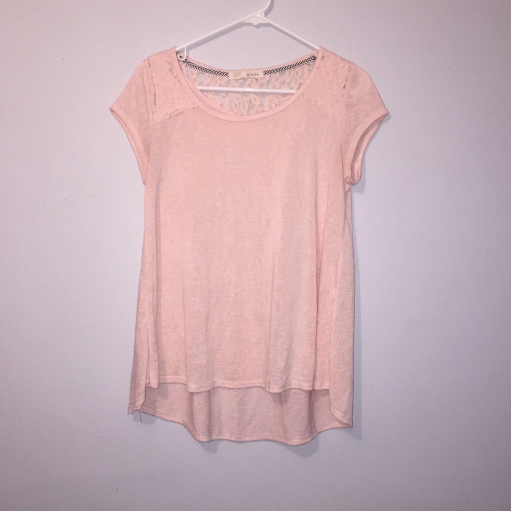 Rewind Pink High Low Top